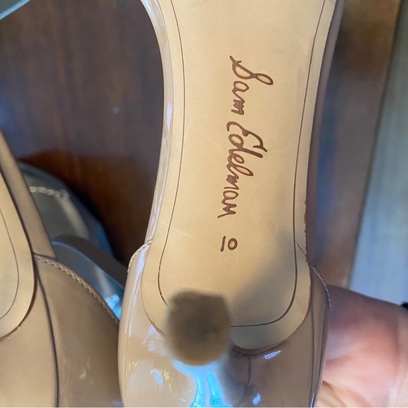 Sam Edelman Nude Patent Patti Dress Sandal - Size 10 - Picture 9 of 9